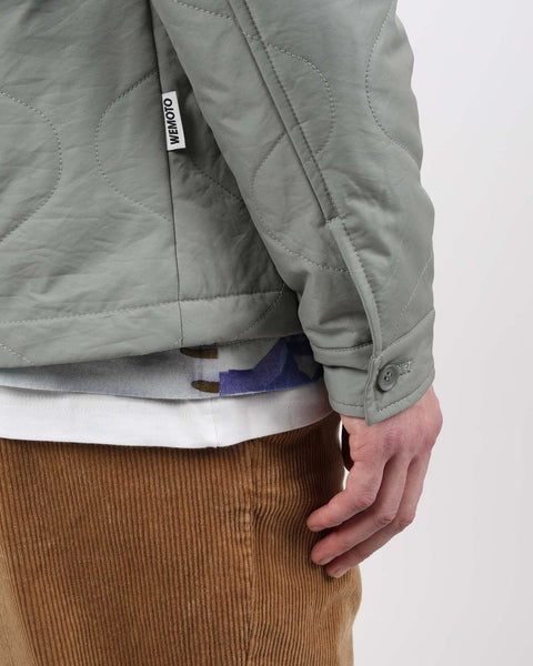 Wemoto Men's Foster Nylon Liner Jacket in Light Olive