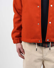 Load image into Gallery viewer, Wemoto Men&#39;s Hall Felt Coach Jacket in Rust
