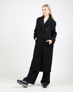 Wemoto Women's Keri Wool Coat in Black