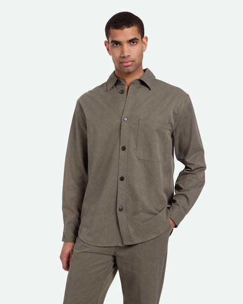 Minimum Men's Alonso Shirt in Dusty Olive