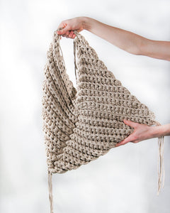 Loosends Crochet Triangle Tote