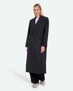 Minimum Women's Delphines Coat in Grey Melange