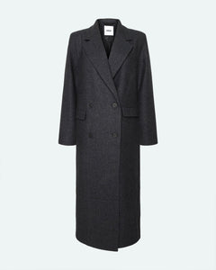 Minimum Women's Delphines Coat in Grey Melange