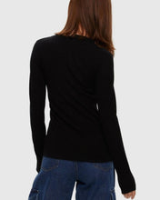 Load image into Gallery viewer, Kuwalla Tee Women&#39;s Fitted Cardigan in Black
