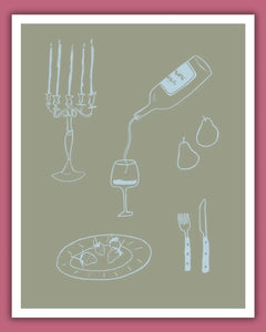 Sumner Lane Dinner Party Art Print