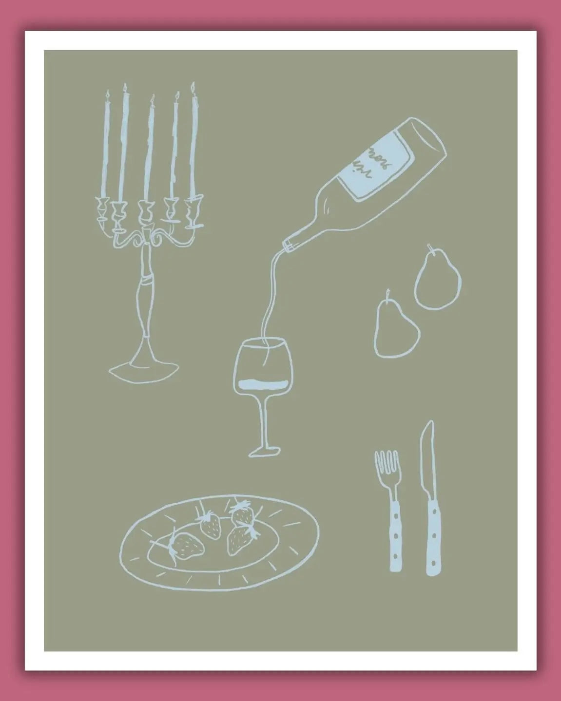 Sumner Lane Dinner Party Art Print