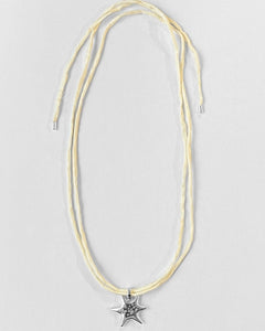 Kara Yoo Sea Star Necklace on Raw Silk