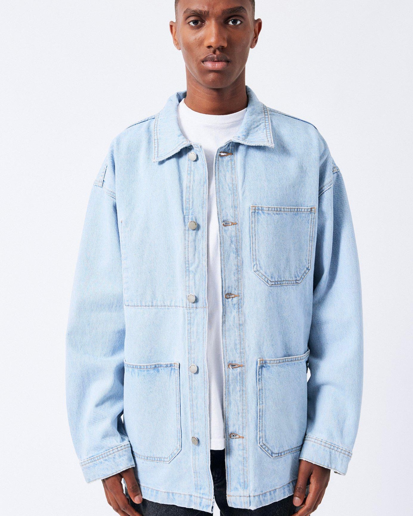 Dr. Denim Niko Jacket in Stream Lt Retro