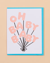 Load image into Gallery viewer, And Here We Are Baby Balloons Greeting Card
