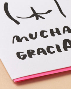 And Here We Are Muchas Gracias Thank You Card