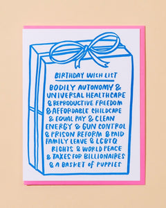 And Here We Are Woke Birthday Card