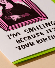 Load image into Gallery viewer, And Here We Are Mona Lisa Birthday Card
