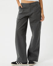 Load image into Gallery viewer, Afends Women&#39;s Lexi Carpenter Pant in Gunmetal
