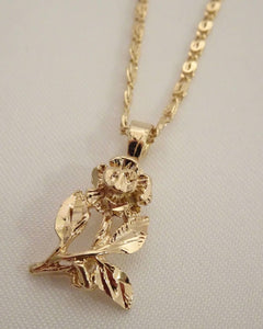 Sparrow Mini Rose Necklace