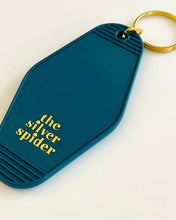 Load image into Gallery viewer, The Silver Spider Retro Hotel Keychain
