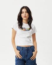 Load image into Gallery viewer, Afends Women&#39;s OMW Baby Tee in White
