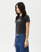 Load image into Gallery viewer, Afends Women&#39;s Nirvana Baby Tee in Stone Black
