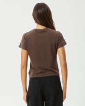 Load image into Gallery viewer, Afends Women&#39;s Carmen Baby Tee in Coffee
