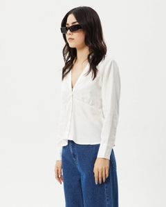 Afends Women's Archive Hemp Shirt in White