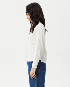 Afends Women's Archive Hemp Shirt in White