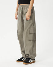 Load image into Gallery viewer, Afends Women&#39;s Tasman Cargo Pant in Olive
