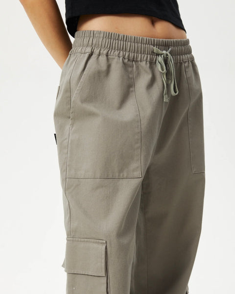 Afends Women's Tasman Cargo Pant in Olive