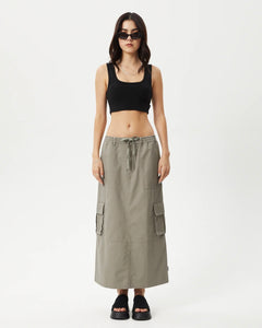 Afends Women's Tasman Cargo Skirt in Olive