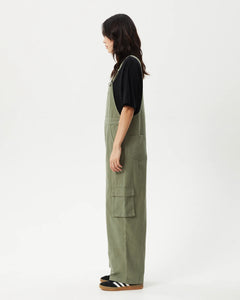 Afends Women's Fraser Overalls in Olive