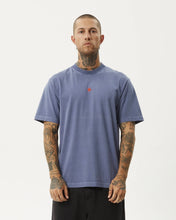 Load image into Gallery viewer, Afends Men&#39;s Flame Retro Tee in Washed Marlin
