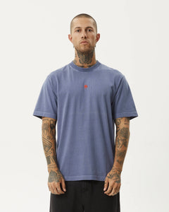 Afends Men's Flame Retro Tee in Washed Marlin