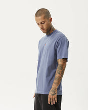 Load image into Gallery viewer, Afends Men&#39;s Flame Retro Tee in Washed Marlin
