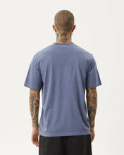 Load image into Gallery viewer, Afends Men&#39;s Flame Retro Tee in Washed Marlin
