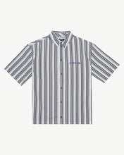 Load image into Gallery viewer, Afends Men&#39;s Lined Up Shirt in White Stripe
