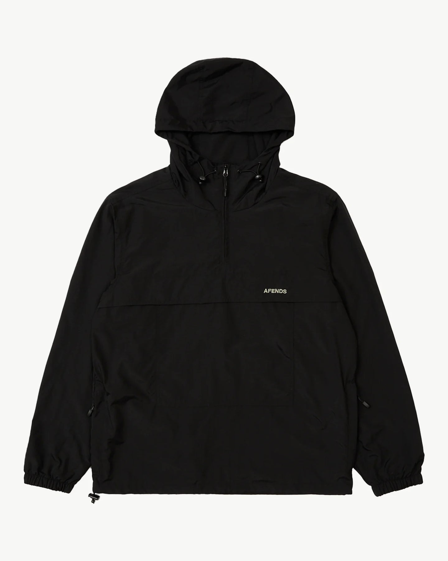 Afends Men's System Water Resistant Anorak in Black