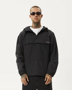 Afends Men's System Water Resistant Anorak in Black