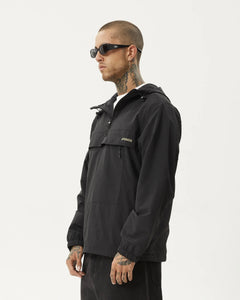 Afends Men's System Water Resistant Anorak in Black