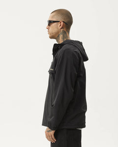 Afends Men's System Water Resistant Anorak in Black