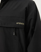 Load image into Gallery viewer, Afends Men&#39;s System Water Resistant Anorak in Black
