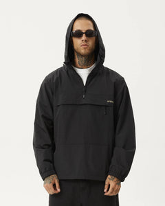 Afends Men's System Water Resistant Anorak in Black