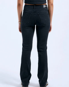 Dr. Denim Women's Lexy Straight Jean in Black Mist