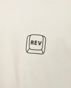 Revolution Men's ESC T Shirt in Off White