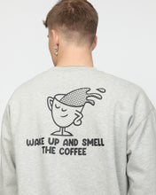 Load image into Gallery viewer, Revolution Men&#39;s Wake Up Printed Sweatshirt in Grey Melange
