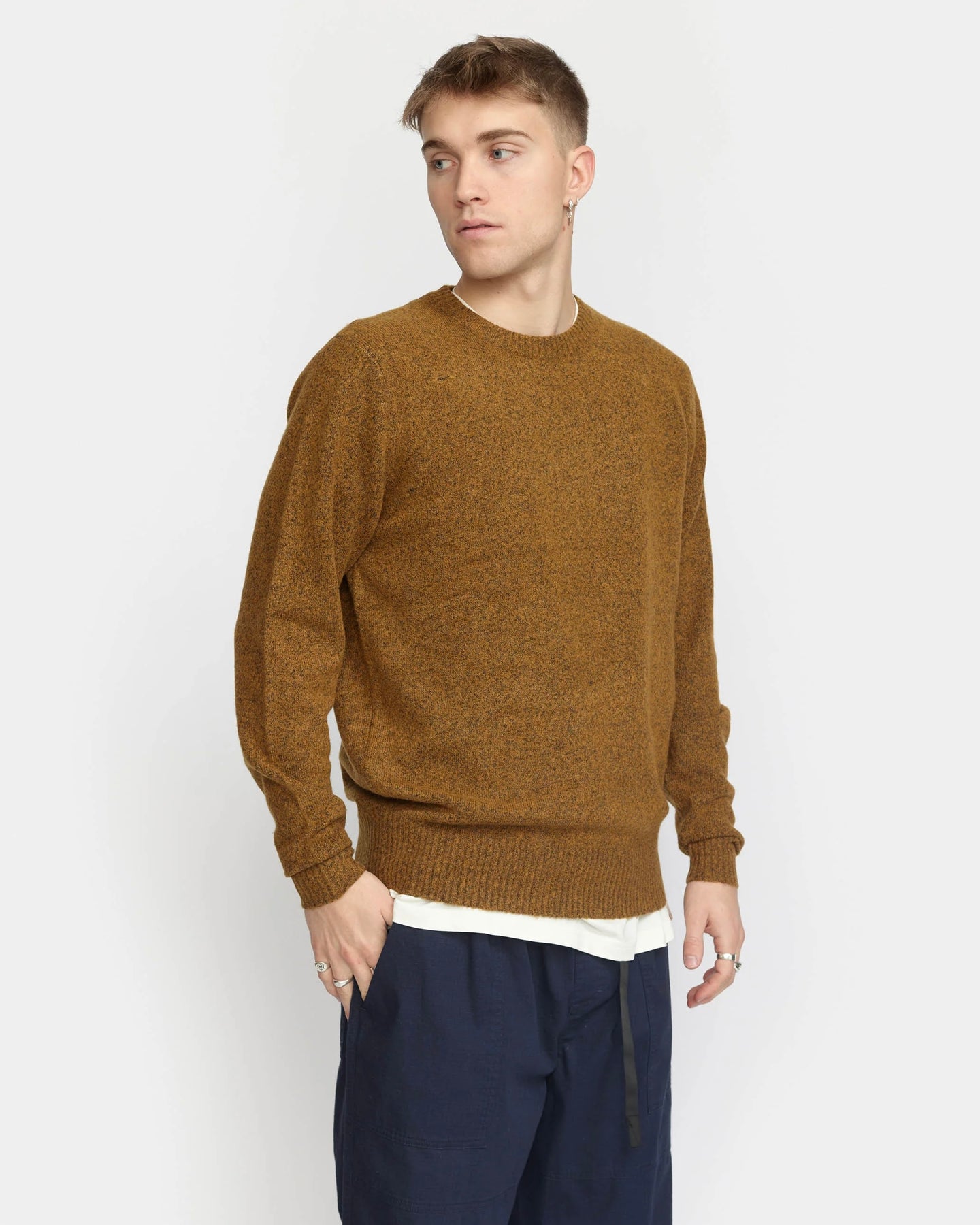 Revolution Men's Knit Sweater in Yellow