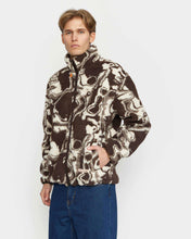 Load image into Gallery viewer, Revolution Men&#39;s Printed Teddy Jacket in Brown
