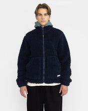 Load image into Gallery viewer, Revolution Men&#39;s Heavy Teddy Jacket in Navy
