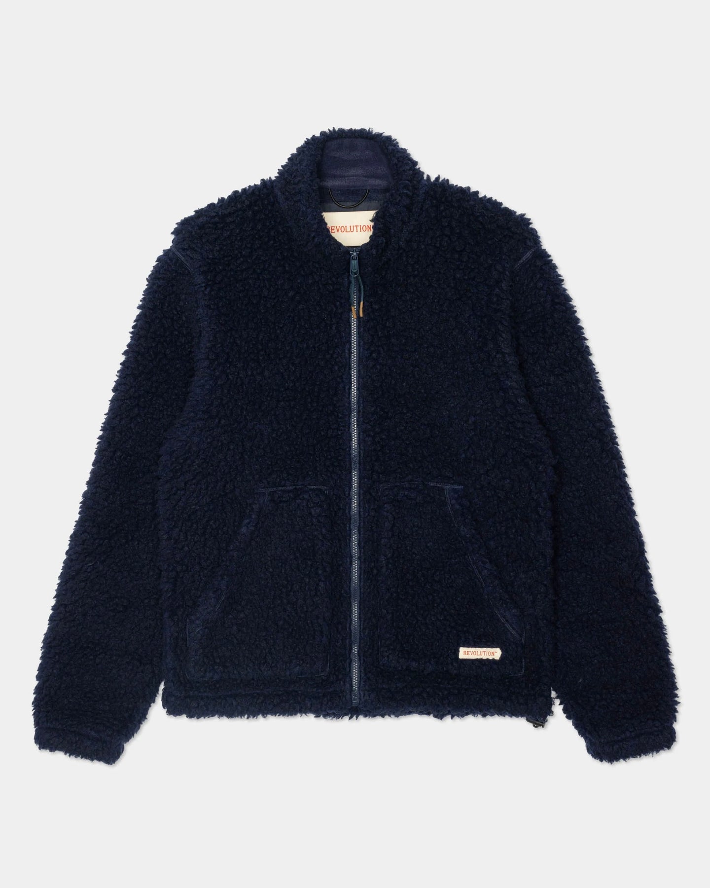 Revolution Men's Heavy Teddy Jacket in Navy