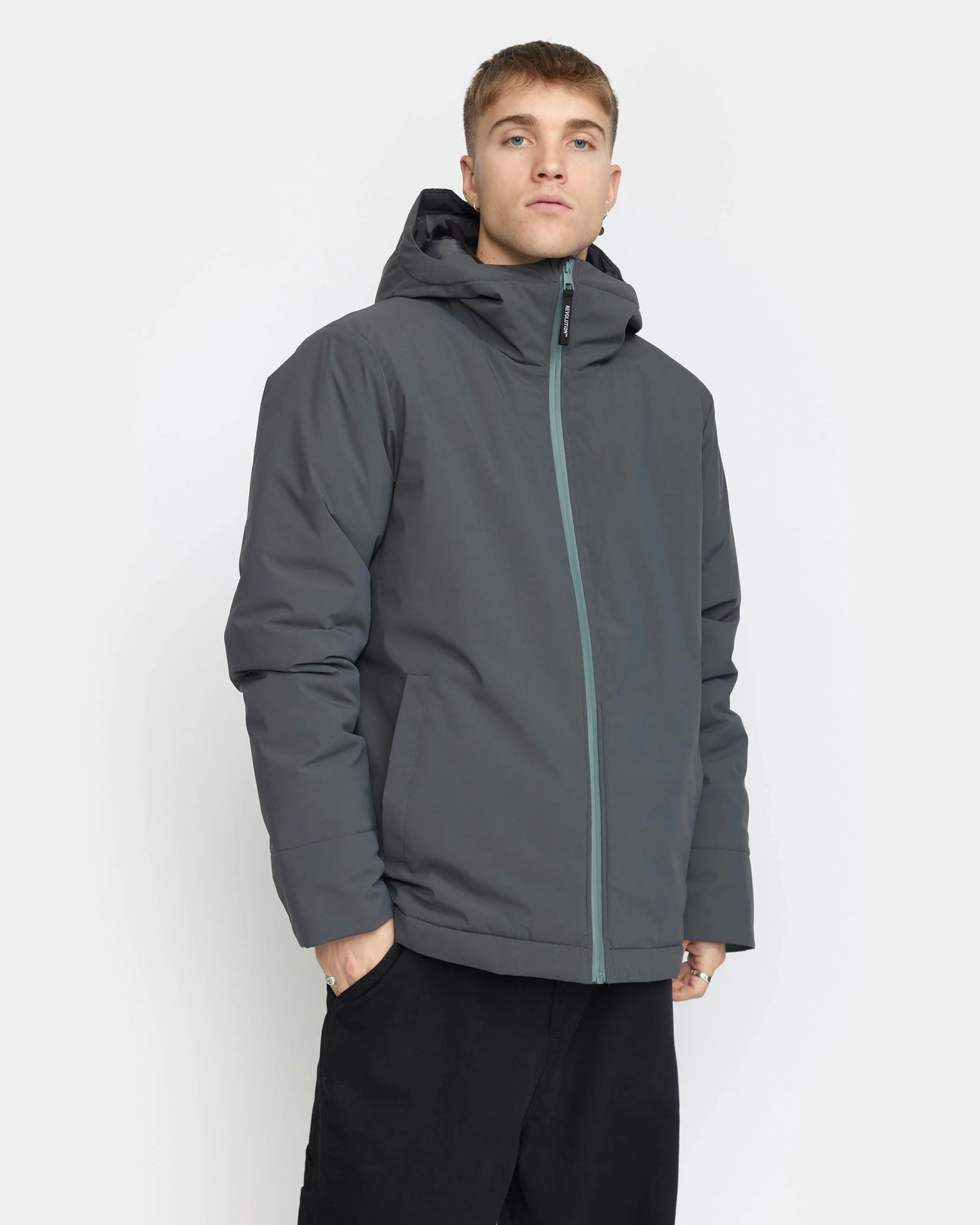 Revolution Men's Padded City Jacket in Grey