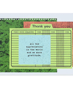 Regional Assembly of Text Folders Thank You Card