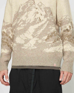 Revolution Men's Knit Sweater in Off White