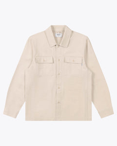 Wemoto Men's Byrd Twill Overshirt in Natural